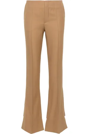 Chloé Pintuck bootcut trousers