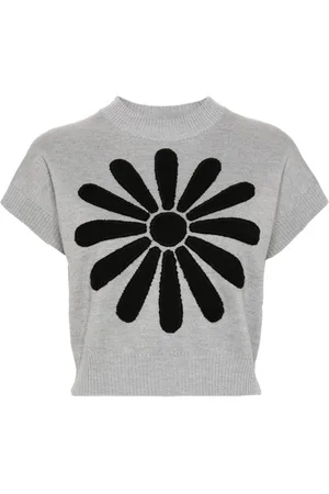 Kenzo Marguerite-patch knitted top