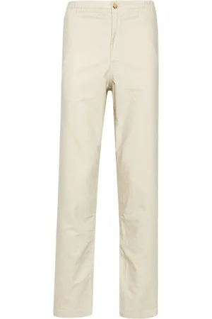 Ralph Lauren Drawstring cotton tapered trousers
