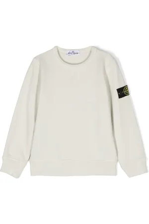 Stone Island Compass badge organic cotton sweatshirt