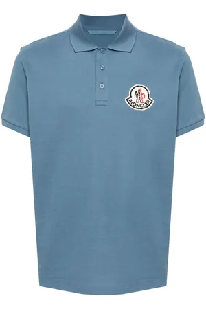 Moncler Logo-patch cotton polo shirt