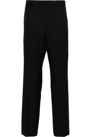 Gucci Logo-embroidered twill tailored trousers