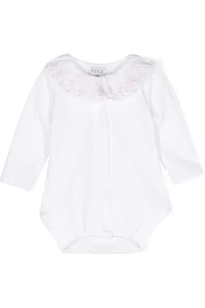KNOT Flora ruffle-collar bodysuit