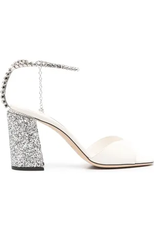 Jimmy Choo Saeda 85mm leather sandals