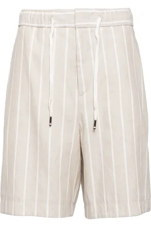 HUGO BOSS Striped drawstring deck shorts