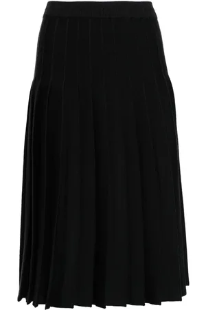 Thom Browne A-line pleated midi skirt