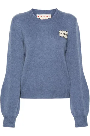 Marni Logo-patch cashmere jumper