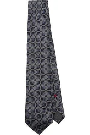 Brunello Cucinelli Patterned-jacquard silk tie