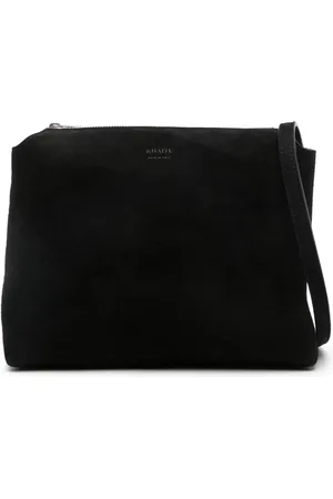 Khaite The Lina suede crossbody bag