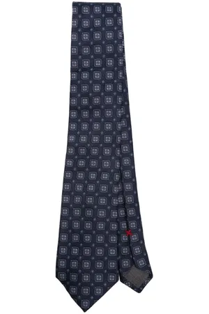 Brunello Cucinelli Patterned-jacquard silk tie