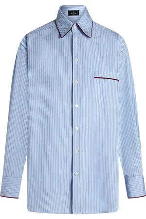 Etro Striped cotton-poplin shirt