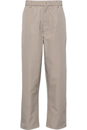 Izzue Elasticated-waist straight-leg trousers