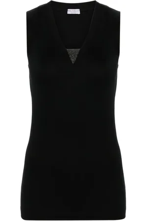 Brunello Cucinelli Monili-detail tank top