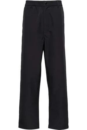 Izzue Elasticated-waist straight-leg trousers
