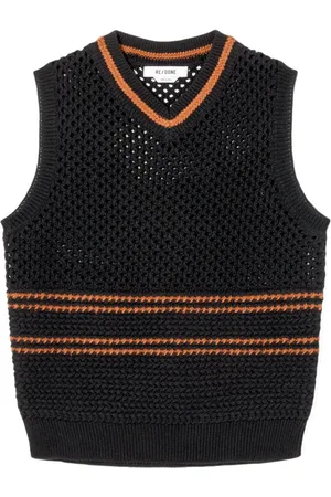 RE/DONE Crocheted cotton vest