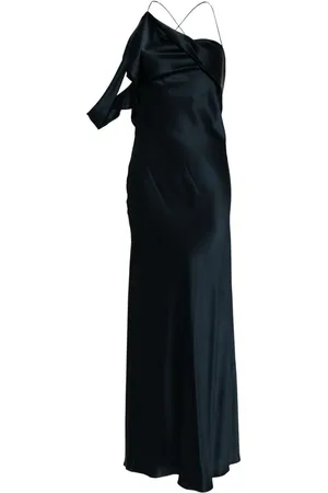 Michelle Mason Crisscross-back silk dress