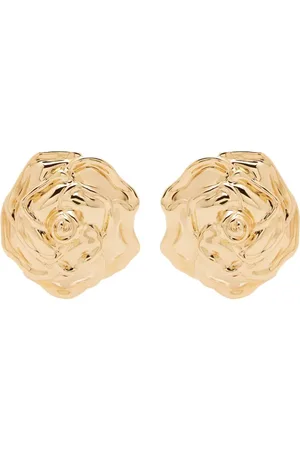 Nina Ricci Rose flower-shaped -tone earrings