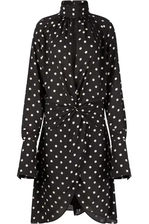 Nina Ricci Polka-dot print midi dress