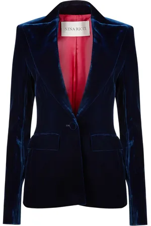 Nina Ricci Velvet single-breasted blazer