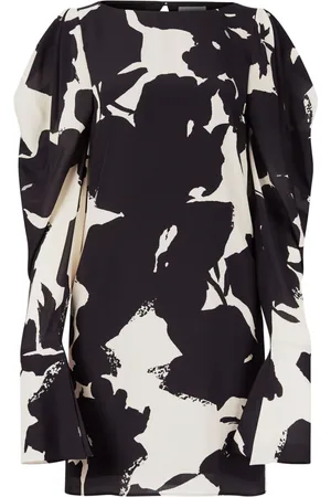 Nina Ricci Abstract-print silk-twill dress