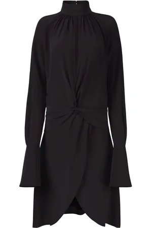 Nina Ricci High-neck silk midi dress