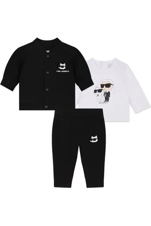 Karl Lagerfeld Logo-print three-piece tracksuit