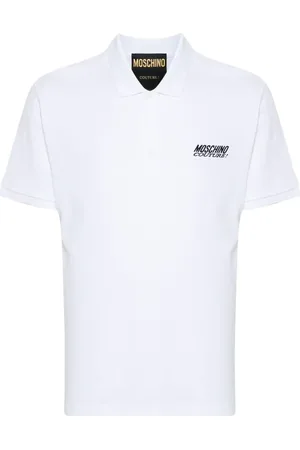 Moschino Logo-embroidered polo shirt