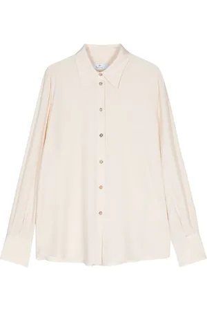 Paul Smith Spread-collar crepe shirt