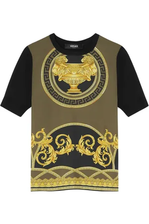 VERSACE La Coupe des Dieux panelled T-shirt