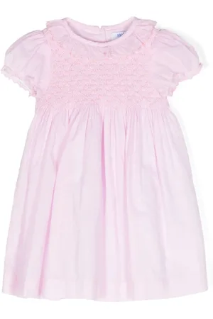 SIOLA Smocked cotton-blend dress set