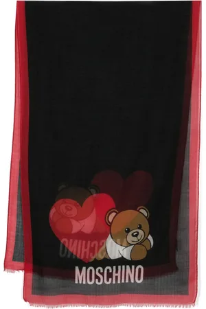 Moschino Teddy Bear logo-print scarf