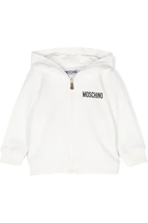 Moschino Logo-print zip-up hoodie