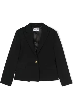 Moschino Heart-button single-breasted blazer