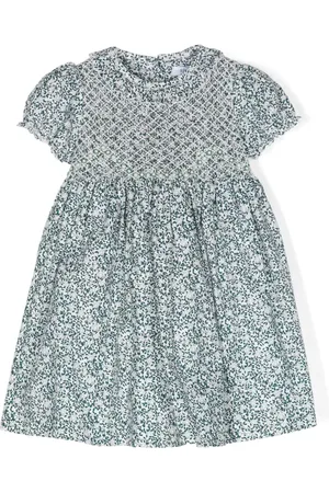SIOLA Floral-print smocked dress set