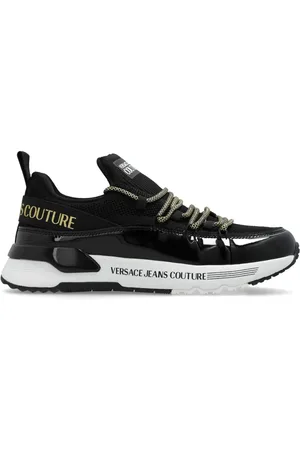 VERSACE Dynamic logo-print sneakers