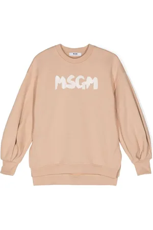 Msgm Logo-print cotton sweatshirt