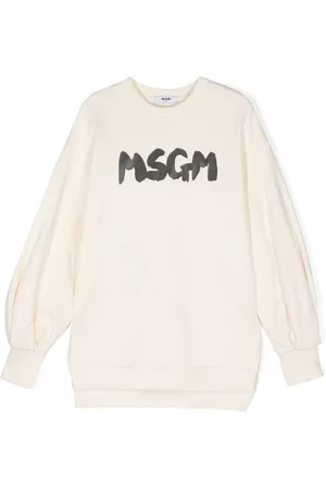 Msgm Logo-print cotton sweatshirt