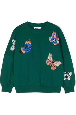 Molo Marika butterfly sequin-embellishment sweatshirt