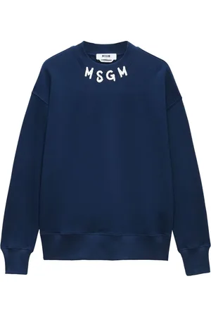 Msgm Mock neck logo-printed sweatshirt