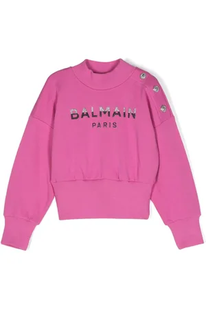 Balmain Logo-embossed cotton sweatshirt