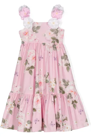 MONNALISA Floral-print cotton dress