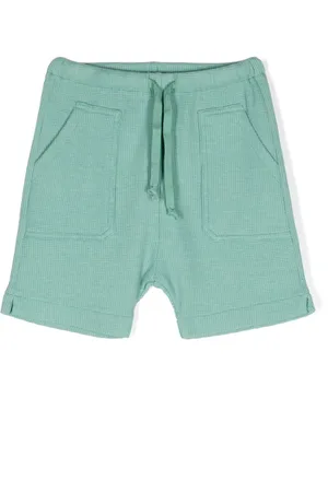 Zhoe & Tobiah Drawstring-waistband waffle shorts