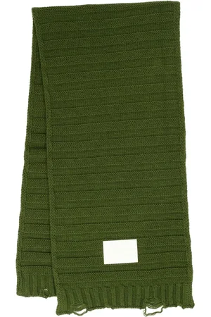 Maison Margiela Logo-print knitted scarf