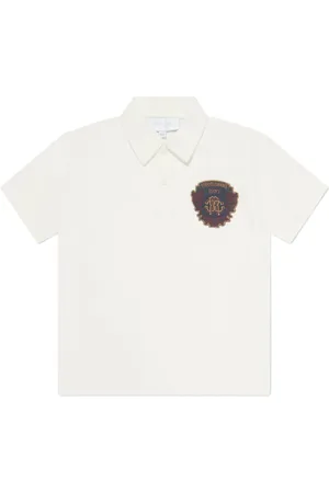 Roberto Cavalli Logo-appliqué cotton polo shirt
