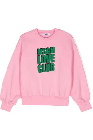 Msgm Logo-print cotton sweatshirt