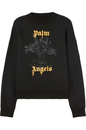 Palm Angels Logo-print cotton sweatshirt