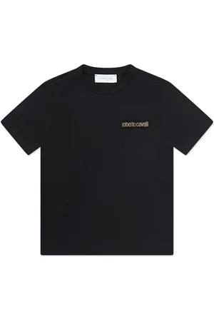 Roberto Cavalli Logo-embroidered cotton T-shirt
