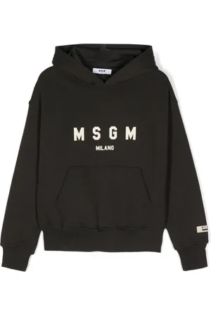 Msgm Logo-print cotton hoodie