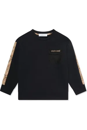 Roberto Cavalli Monogram-print cotton sweatshirt