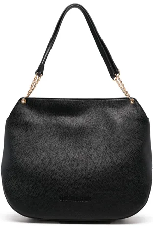 Moschino Logo-lettering faux-leather tote bag